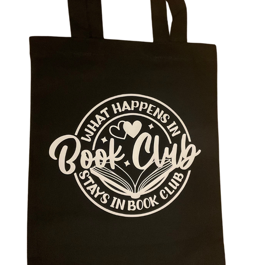 Tote bag - What happens in book club stays in book club