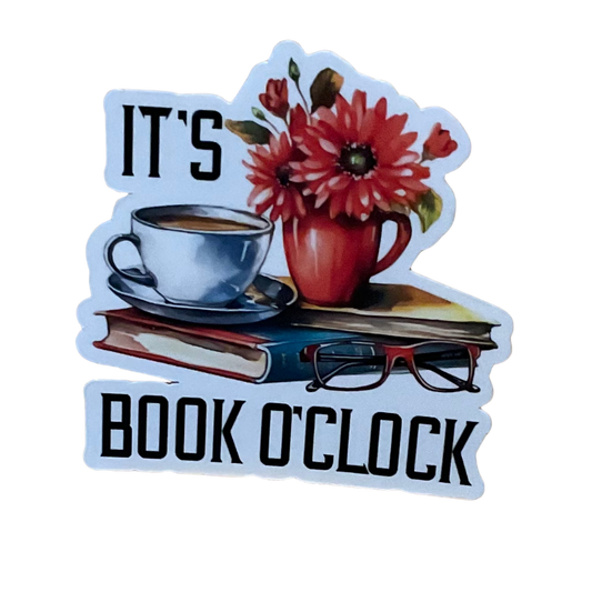 It's Book O'Clock Sticker