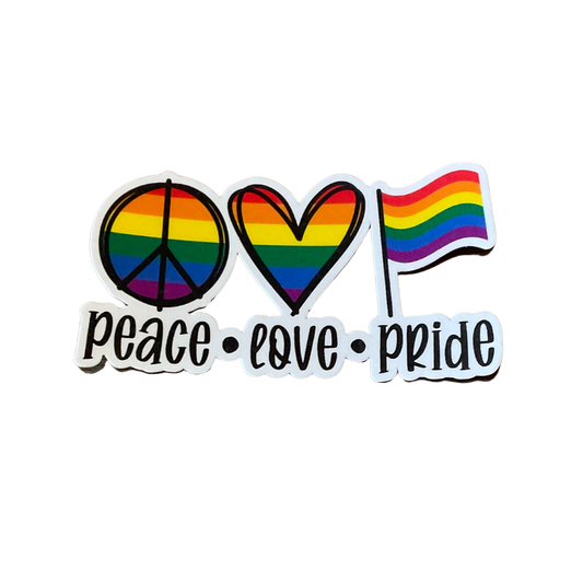 Peace.Love.Pride Sticker