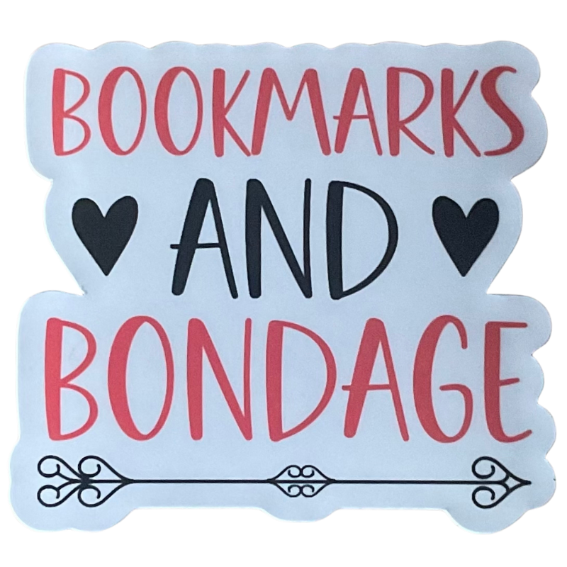 Bookmarks and Bondage Sticker